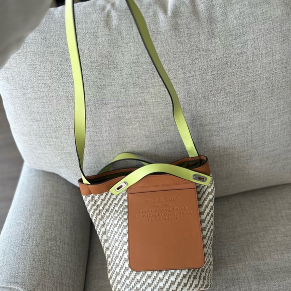 Rag & Bone Brown and Cream Crossbody Bag - Picture 3 of 3